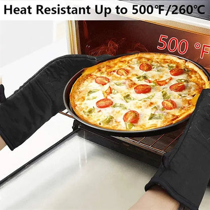 Heat Resistant Non Slip Silicone Oven Mitts Set