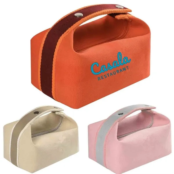 Portable Canvas Makeup Toiletry Bag