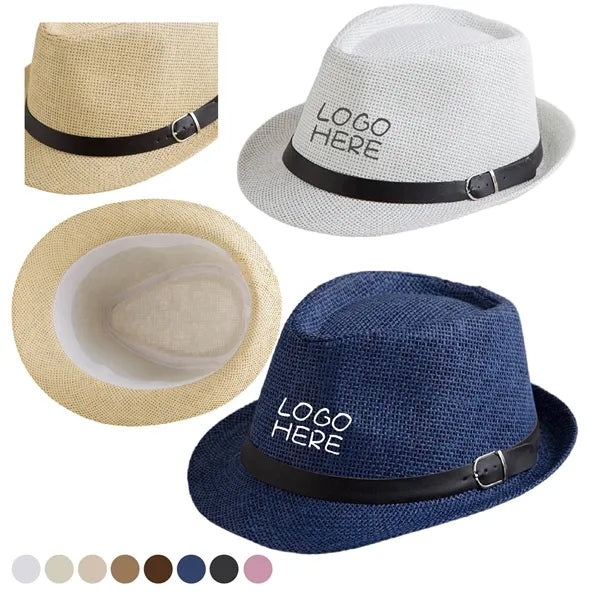 Nature Straw Fedora Hat