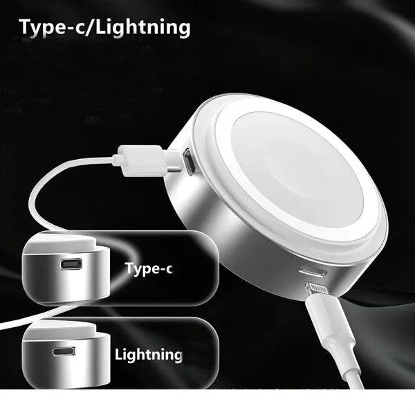 Mini Magnetic Wireless Portable Charger Circular Power Bank