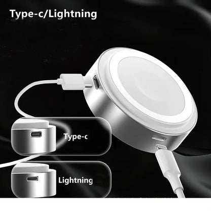 Mini Magnetic Wireless Portable Charger Circular Power Bank