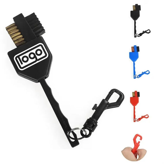 Golf Double-Sided Club Plastic Handle Cleaning Brush