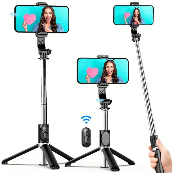 67'' Extendable Cell Phone Selfie Stick Tripod