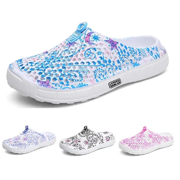 Women EVA Anti Slip Flower Beach Shoes