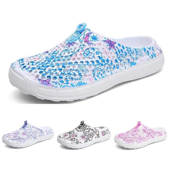 Women EVA Anti Slip Flower Beach Shoes