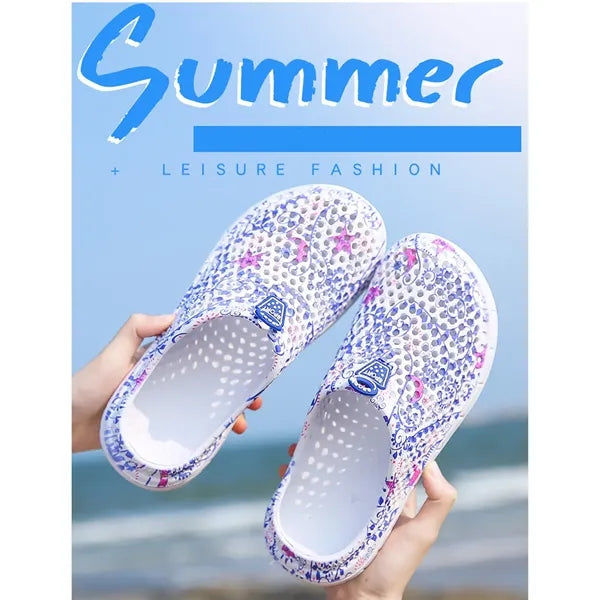 Women EVA Anti Slip Flower Beach Shoes