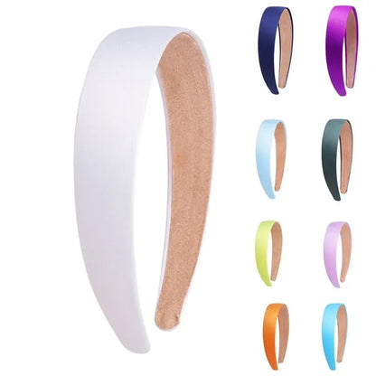 Women Wide Non Slip Satin Headband