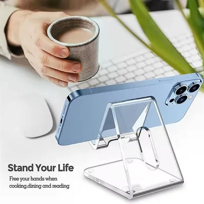 Acrylic Clear Desktop Phone Holder