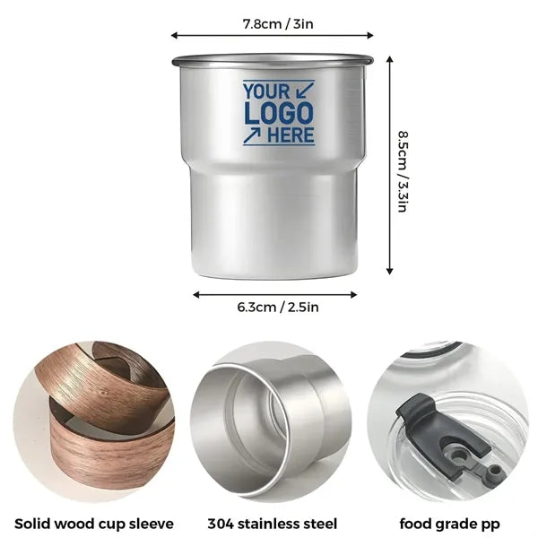 10 oz Steel Tumblers with Lid and Straw