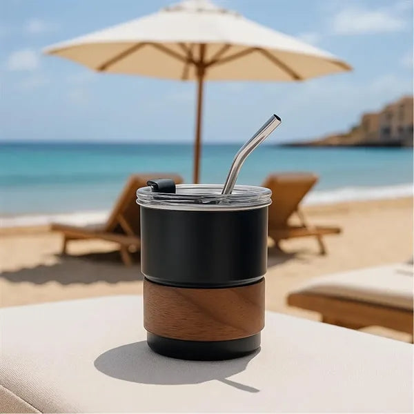 10 oz Steel Tumblers with Lid and Straw