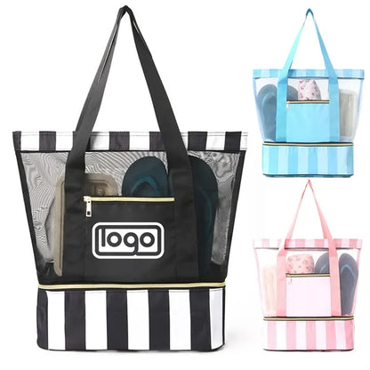 Double-Layer Beach Bag