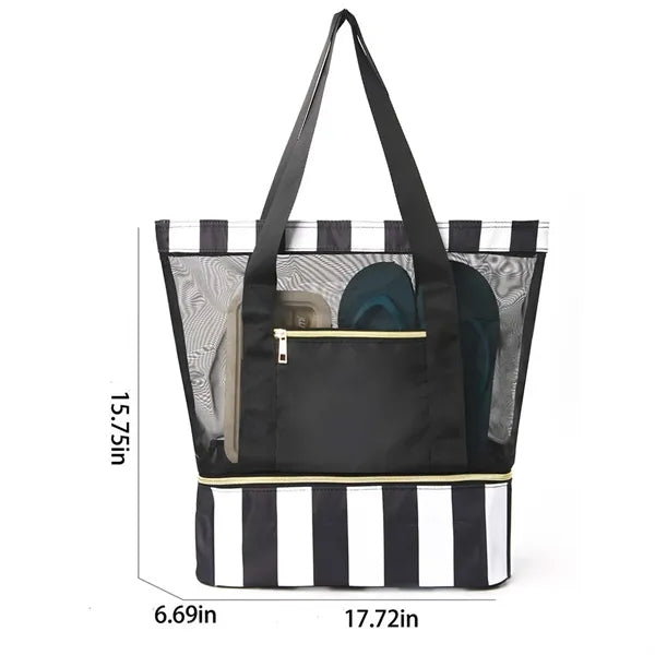 Double-Layer Beach Bag