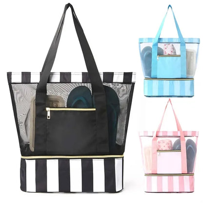 Double-Layer Beach Bag