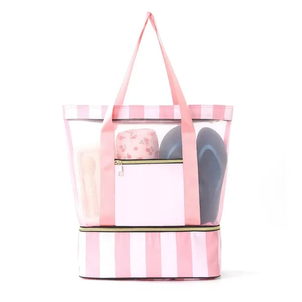 Double-Layer Beach Bag