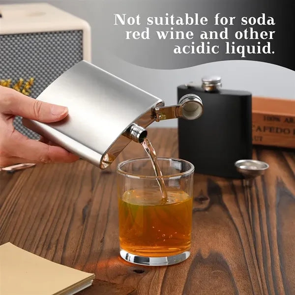 6 oz Stainless Steel Hip Flask