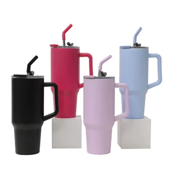 40oz Stainless Steel Triple Layer Insulated Travel Tumbler