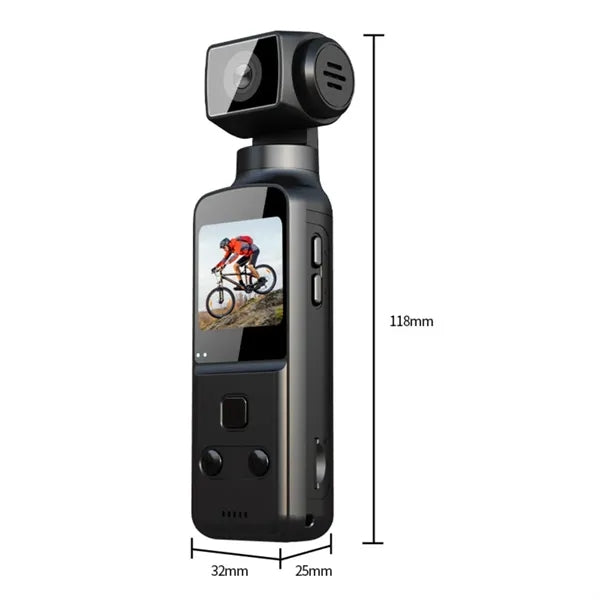 Compact Handheld Gimbal Camera for Stabilized Video Record