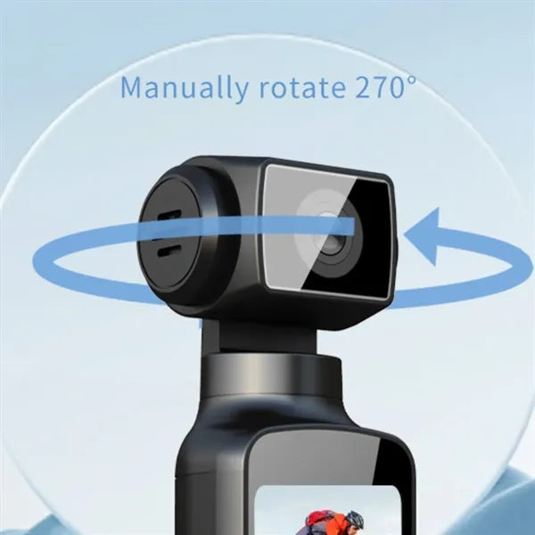 Compact Handheld Gimbal Camera for Stabilized Video Record