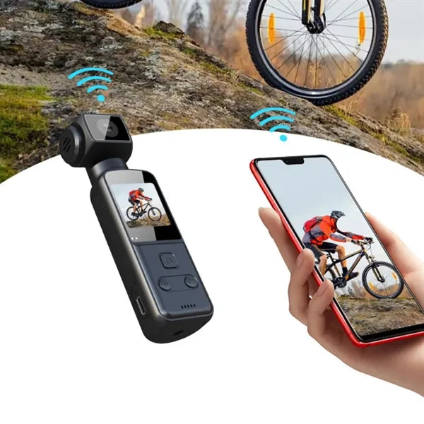 Compact Handheld Gimbal Camera for Stabilized Video Record