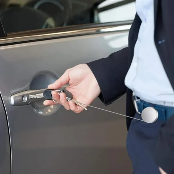 Metal Retractable Badge Reel with Steel Wire Clip