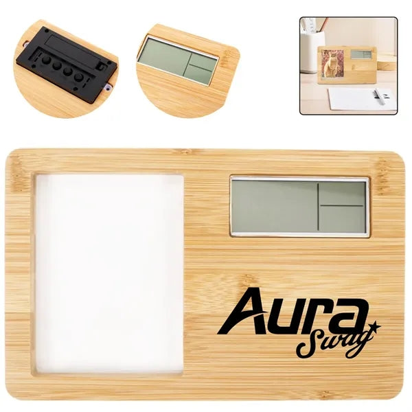 Bamboo Digital Clock Frame