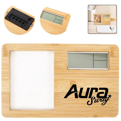 Bamboo Digital Clock Frame