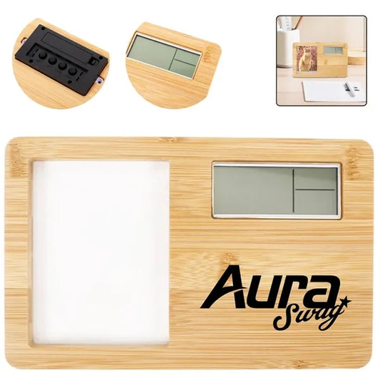 Bamboo Digital Clock Frame