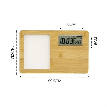 Bamboo Digital Clock Frame