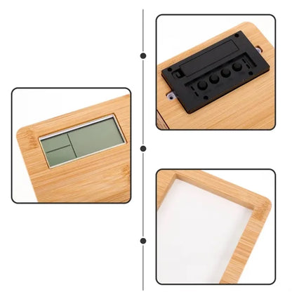 Bamboo Digital Clock Frame