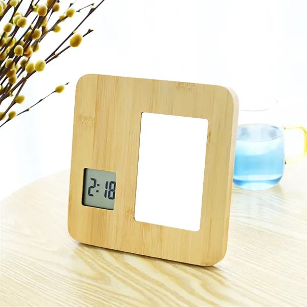 Bamboo Digital Clock Frame