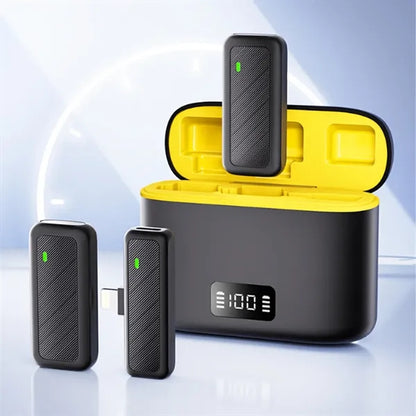 Wireless Lavalier Microphone System W/ Charging Case
