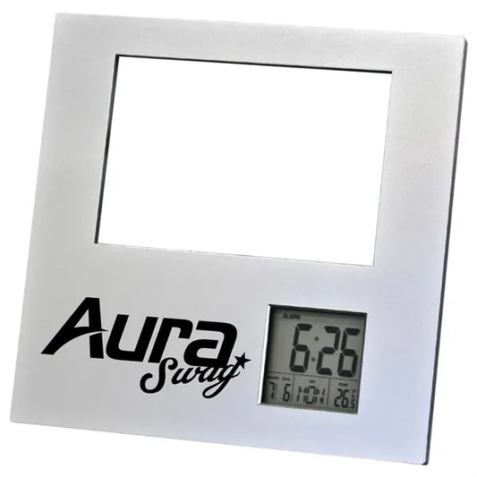 Digital Photo Frame Clock with Date and Temperature Display