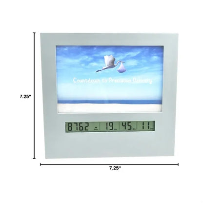 Digital Photo Frame Clock with Date and Temperature Display