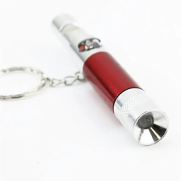 3-in-1 Whistle Flashlight Compass Keychain