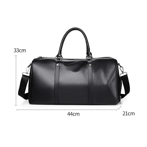 PU Travel Gym Bag Waterproof with Shoe Compartment