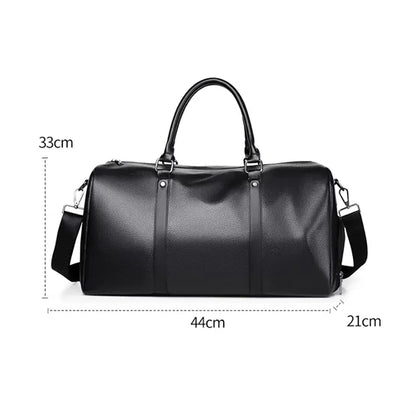 PU Travel Gym Bag Waterproof with Shoe Compartment