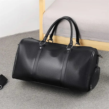 PU Travel Gym Bag Waterproof with Shoe Compartment