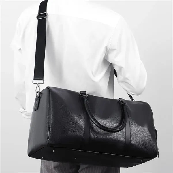 PU Travel Gym Bag Waterproof with Shoe Compartment