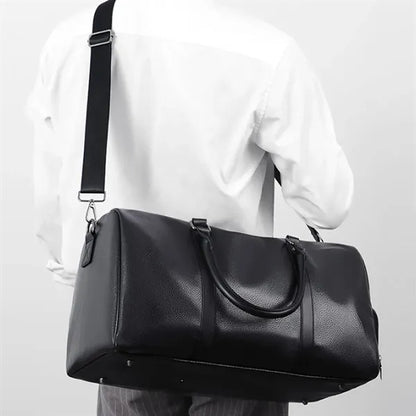 PU Travel Gym Bag Waterproof with Shoe Compartment
