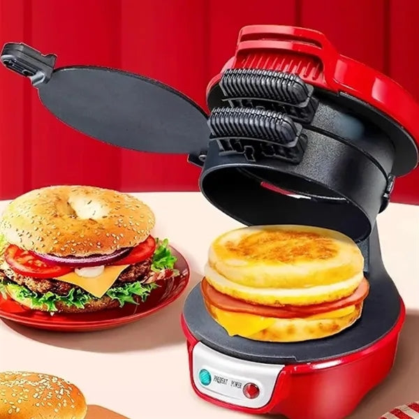 Compact Collapsible Electric Sandwich Maker and Breakfast