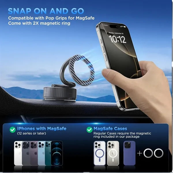 New Vacuum Magnetic Phone Holder Stand with Suction Cup