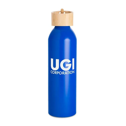Meriden Sustainable Aluminum Bottle with Bamboo Lid &Cotton