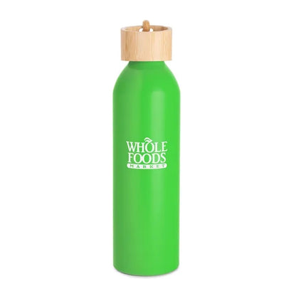 Meriden Sustainable Aluminum Bottle with Bamboo Lid &Cotton