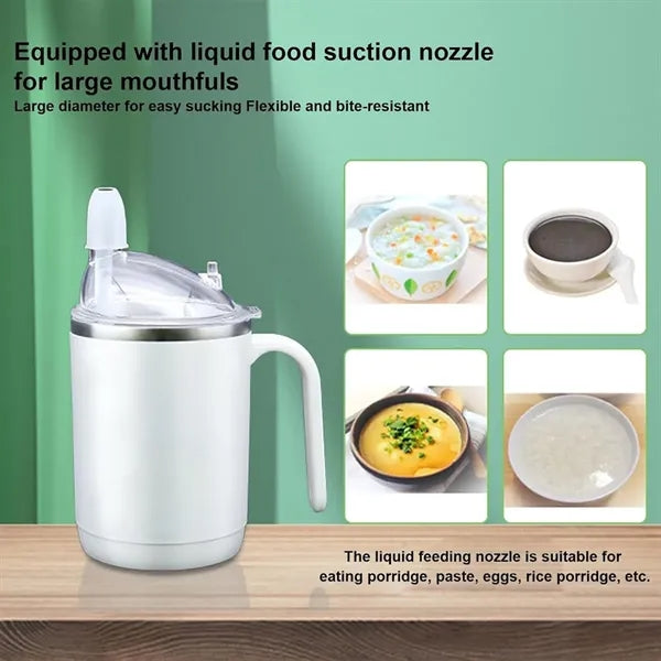 15oz Spill Proof Insulated Dysphagia Cup for Kids Adults