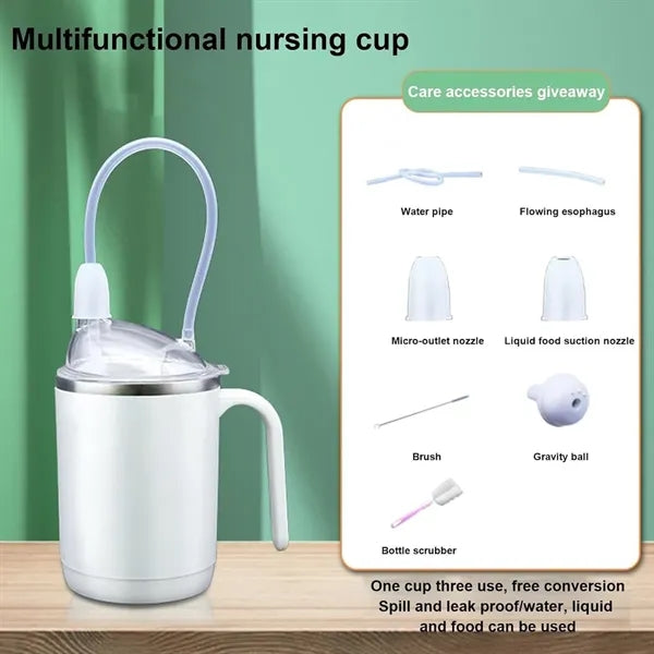 15oz Spill Proof Insulated Dysphagia Cup for Kids Adults