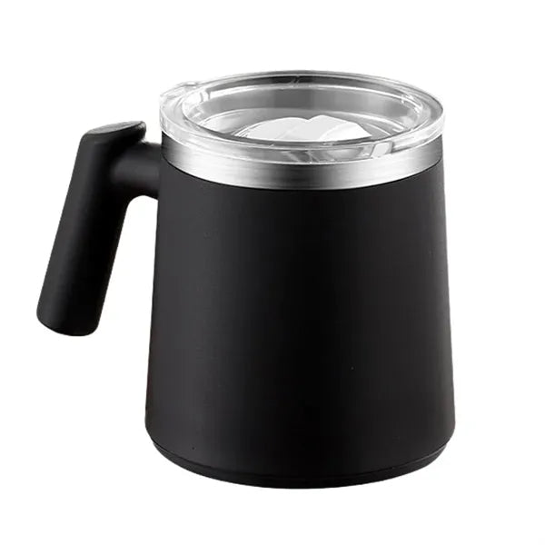 304 Stainless Steel Double-Layer Anti-Scalding Mug With Lid