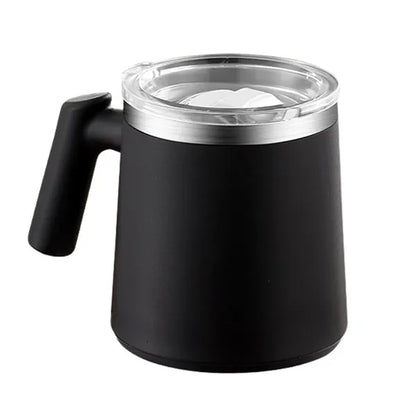 304 Stainless Steel Double-Layer Anti-Scalding Mug With Lid