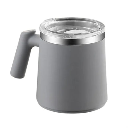 304 Stainless Steel Double-Layer Anti-Scalding Mug With Lid