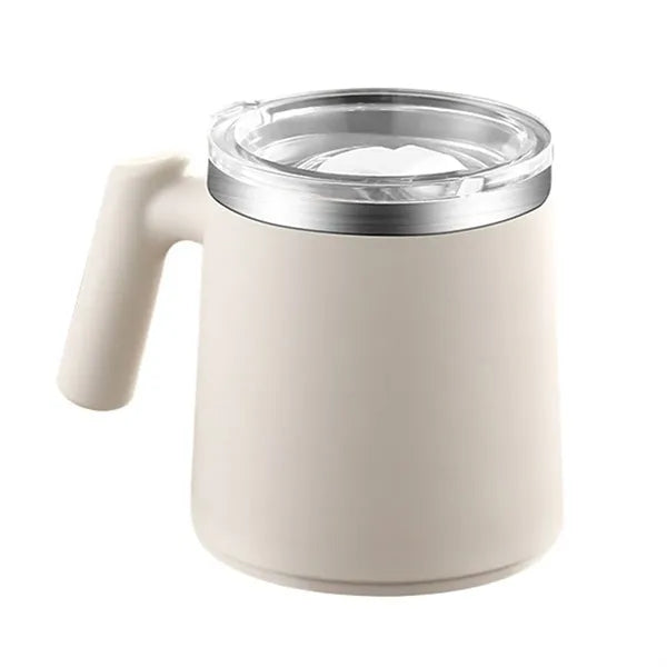 304 Stainless Steel Double-Layer Anti-Scalding Mug With Lid