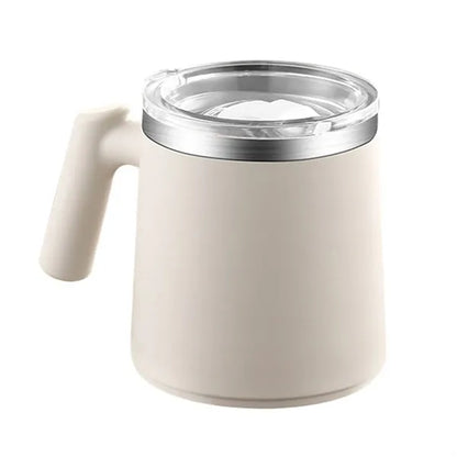 304 Stainless Steel Double-Layer Anti-Scalding Mug With Lid